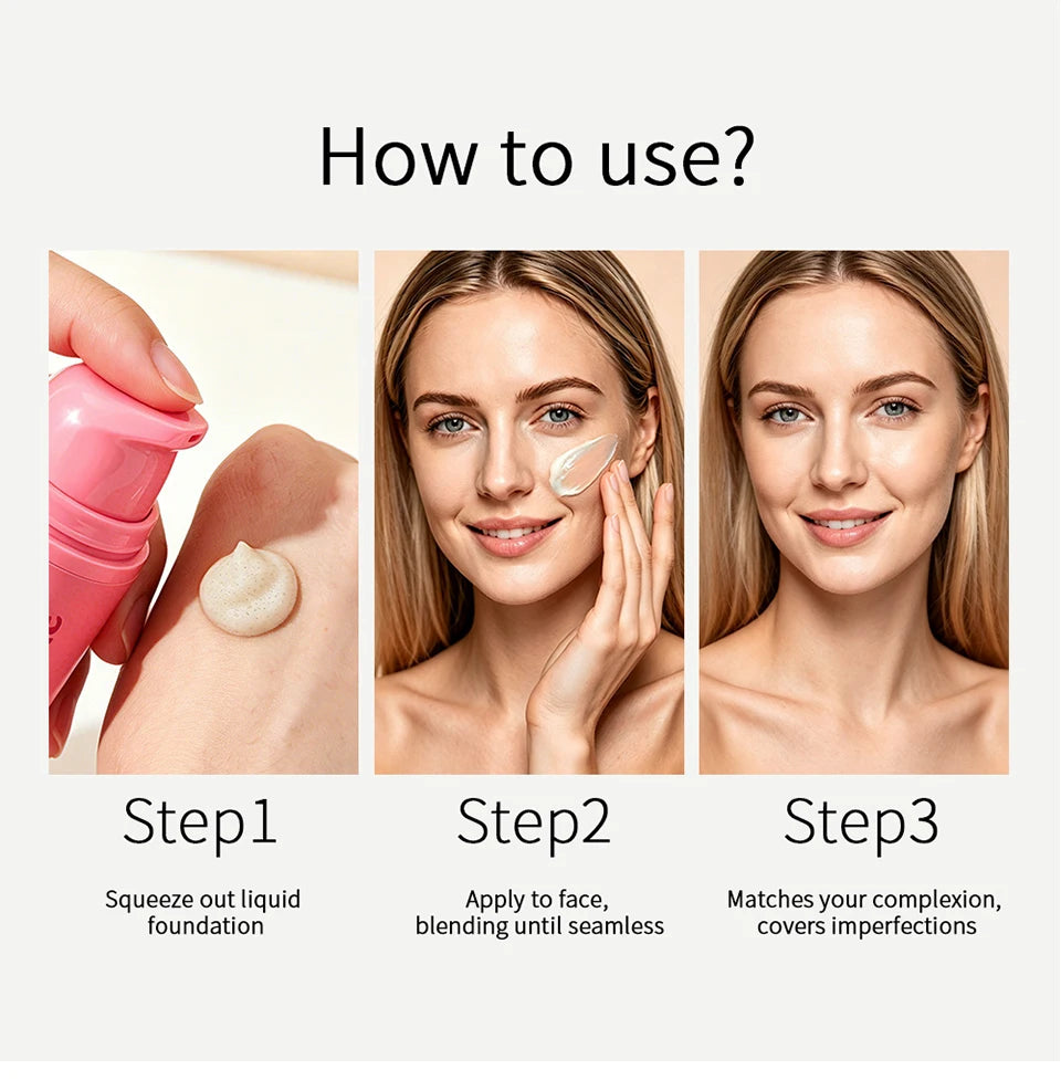 Color Changing Foundation for Flawless Seamless Skin Coverage - 16