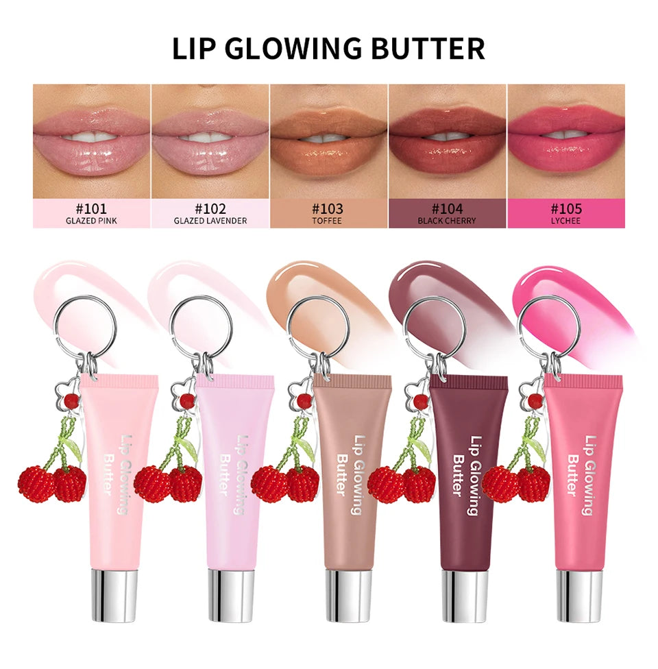 Hydrating Lip Gloss with Keychain for Long-Lasting Moisture and Shine - 8