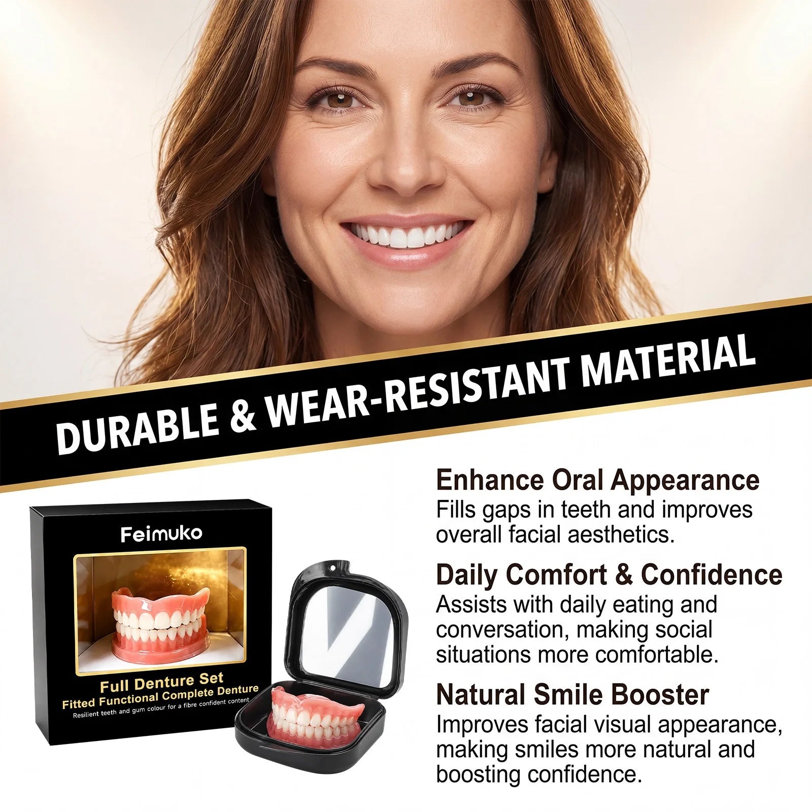 Comfortable Silicone Dentures for Natural Looking Teeth and Confidence - 10
