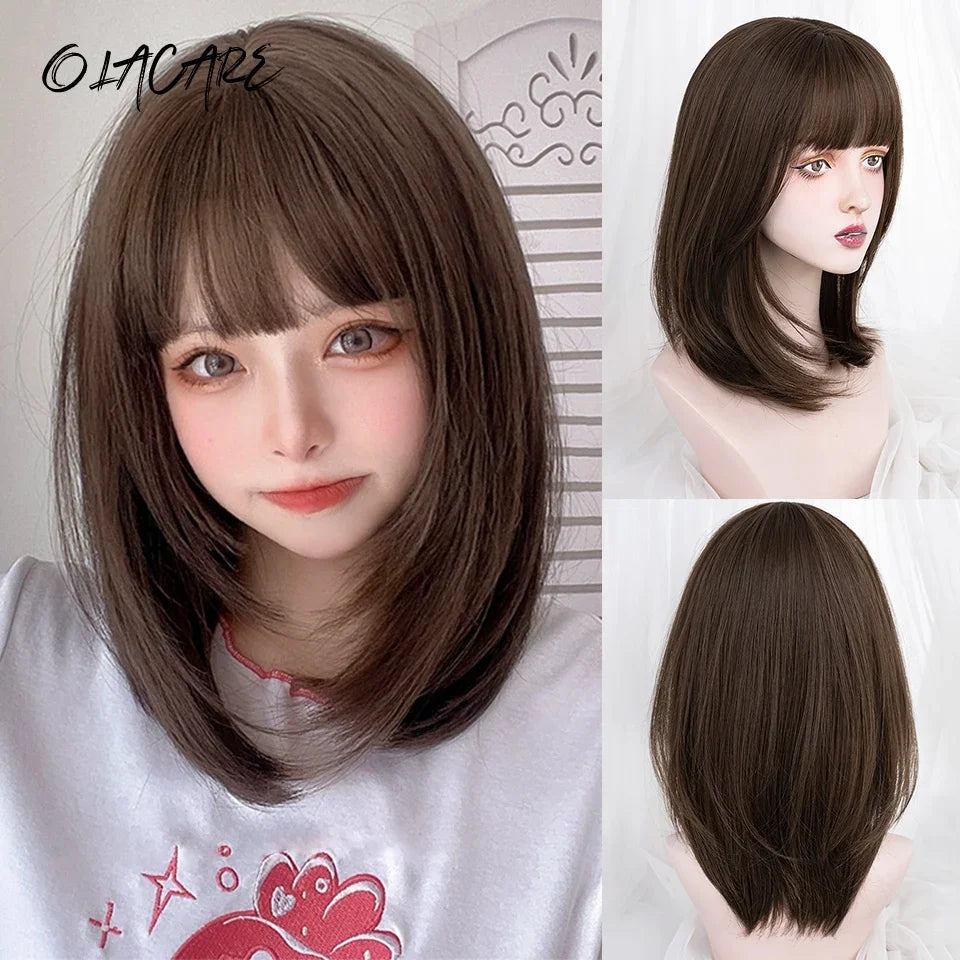 Layered Ombre Wavy Wig for Cosplay and Daily Wear - 26