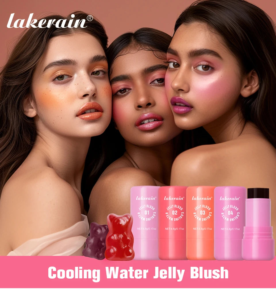 Cooling Water Jelly Blush Stick for Long Lasting Natural Lip and Cheek Tint