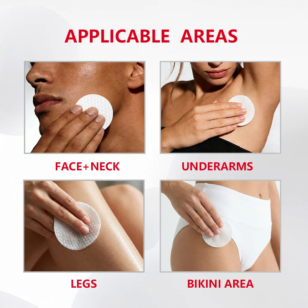 Exfoliating Ingrown Hair Treatment Pads for Razor Bumps and Irritation - 4