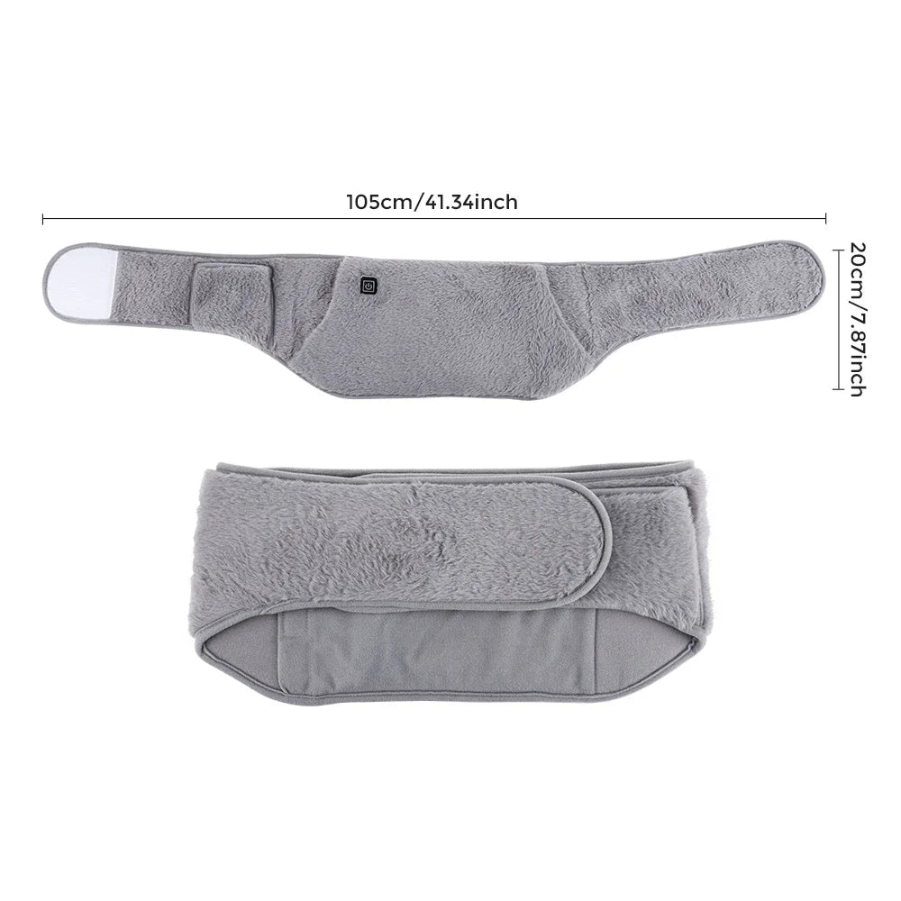 USB Electric Graphene Heated Waist Belt with Hand Warmer Pocket - 6