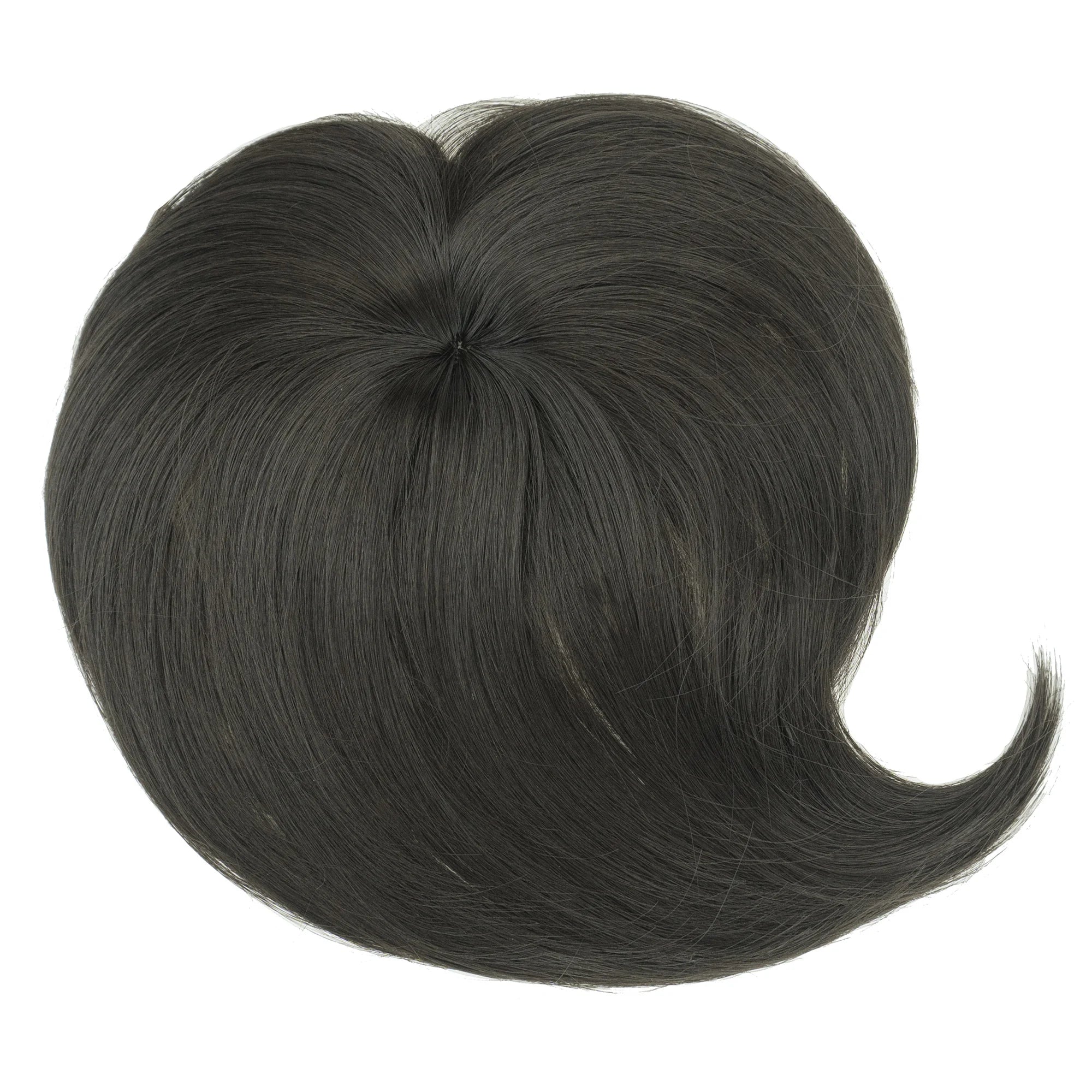 Clip-In Synthetic Hair Topper with Bangs for Natural Volume - 11