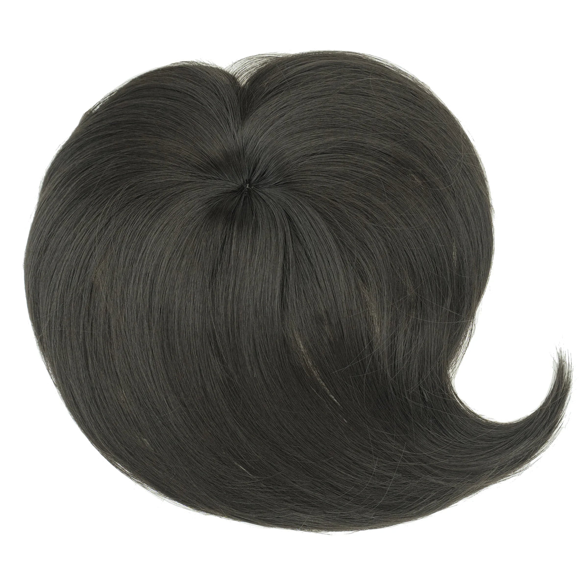 Clip-In Synthetic Hair Topper with Bangs for Natural Volume