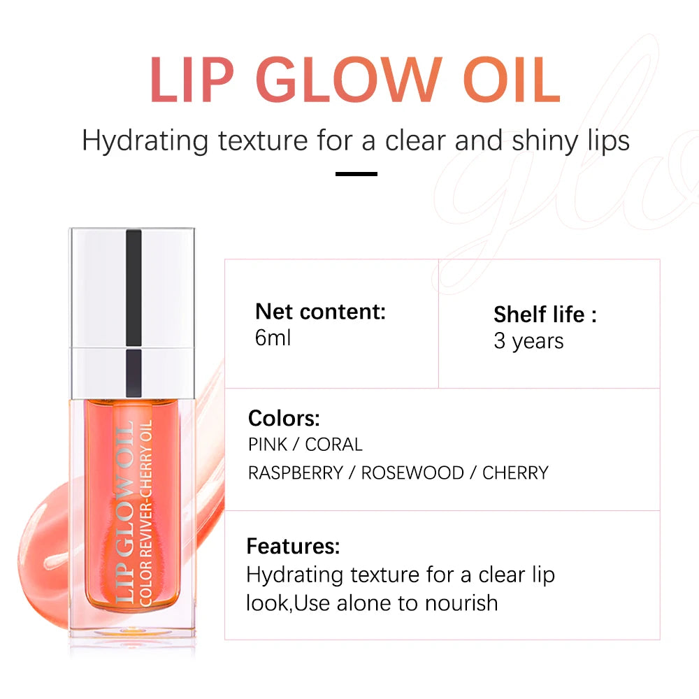 Crystal Jelly Moisturizing Lip Oil for Hydrated and Plump Looking Lips