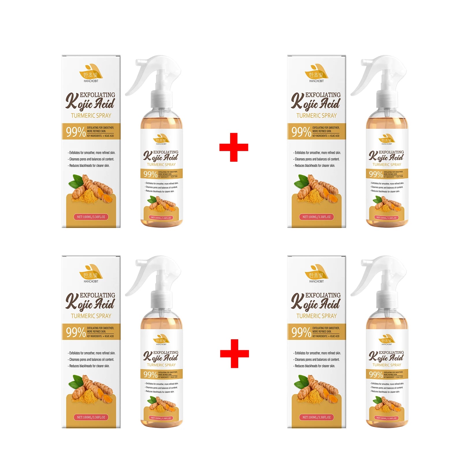 Kojic Acid Turmeric Exfoliating Facial Spray for Radiant Skin - 13