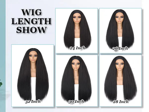 Long Yaki Straight Headband Wig for Easy Daily Styling - 10
