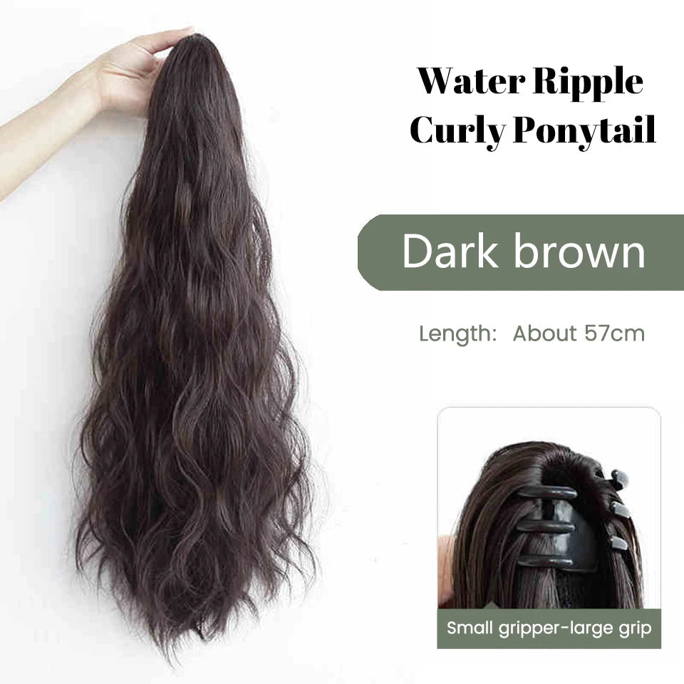 Long Wavy Claw Clip Ponytail Extension