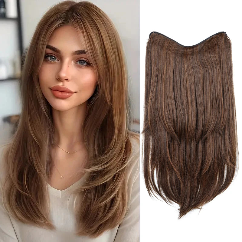 22 Inch Seamless U-Shape Curly Hair Extensions