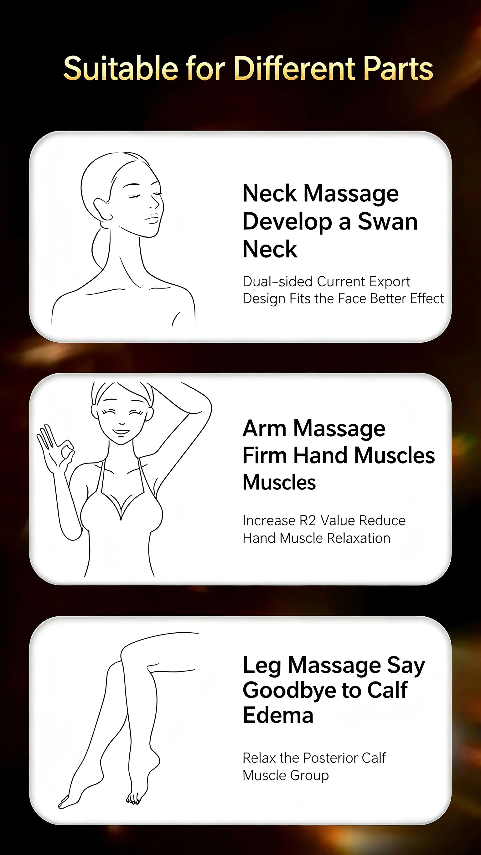 3-in-1 LED Facial Massager for Skin Tightening and Lymphatic Drainage - 14