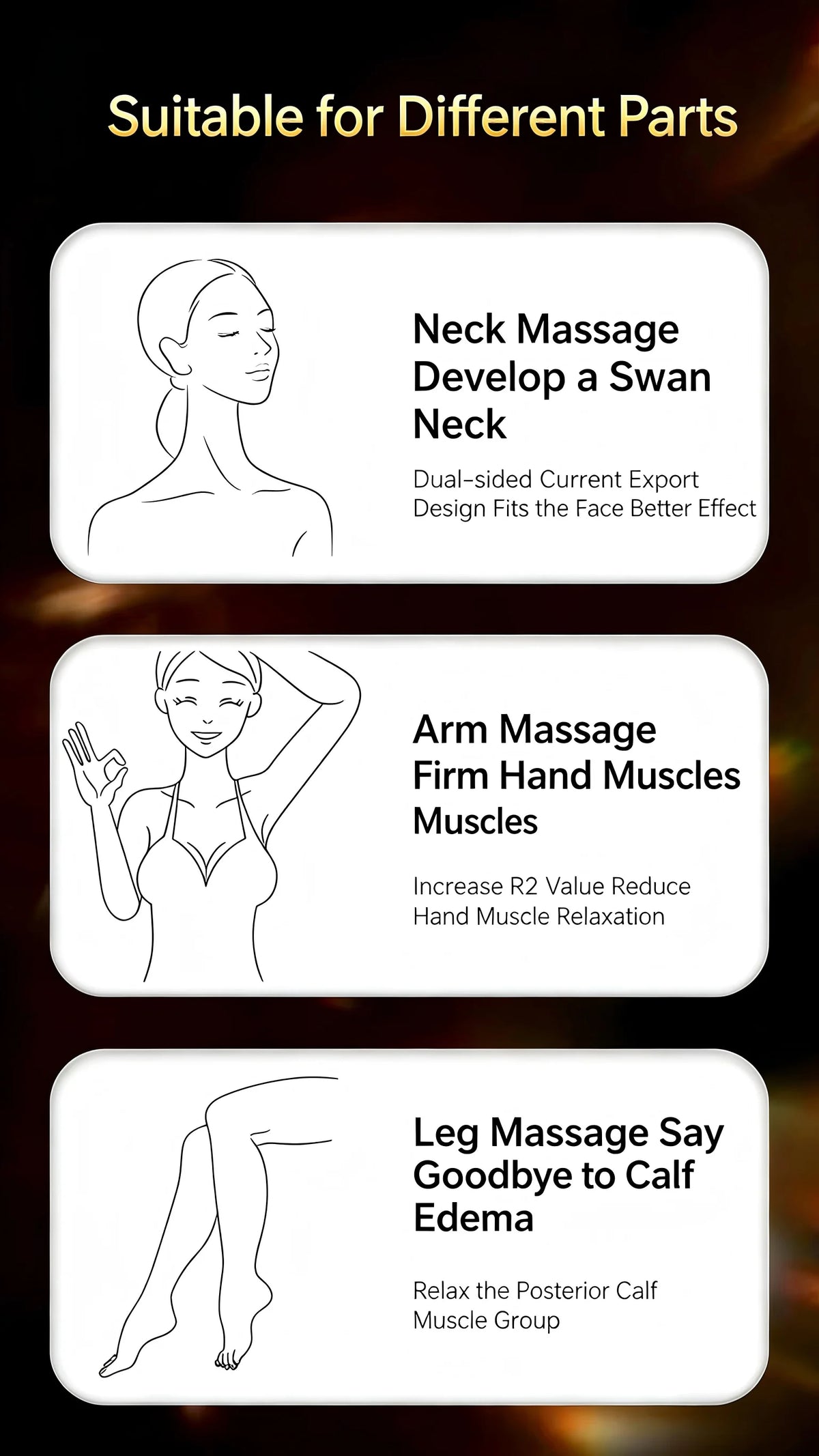 3-in-1 LED Facial Massager for Skin Tightening and Lymphatic Drainage