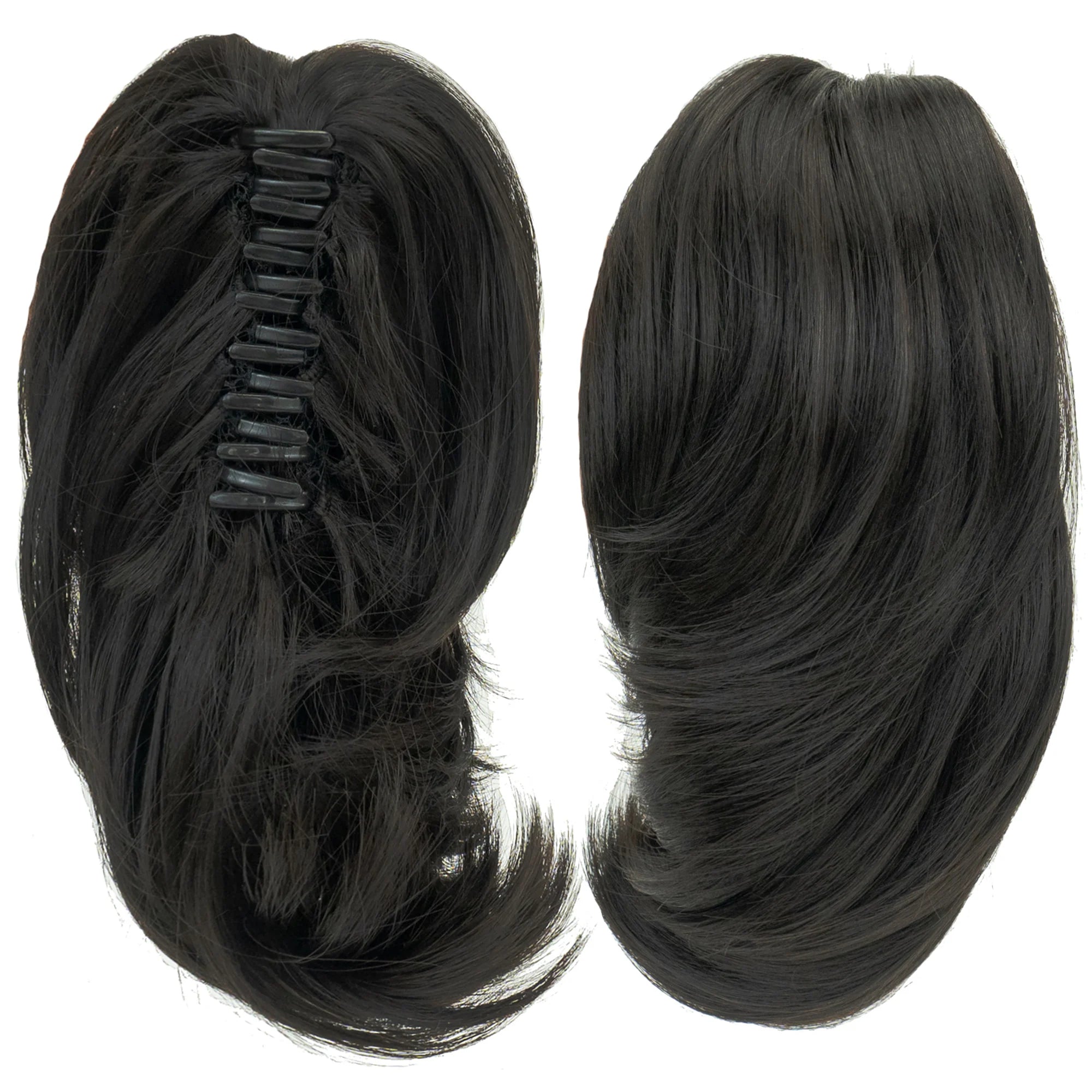 Short Straight Synthetic Claw Ponytail Hair Extension - 14