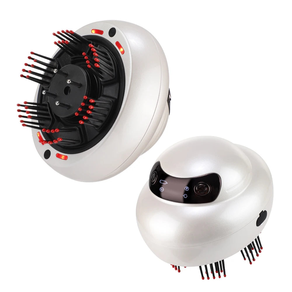 Electric Scalp Massager and Hair Oil Applicator with LED Light Therapy - 20