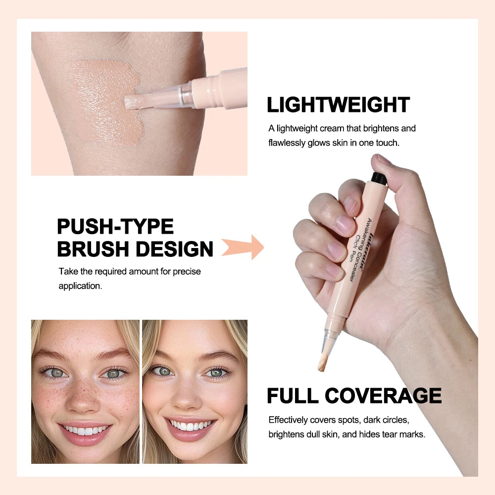 Waterproof Awakening Concealer Click Pen for Natural Brightening Coverage - 3