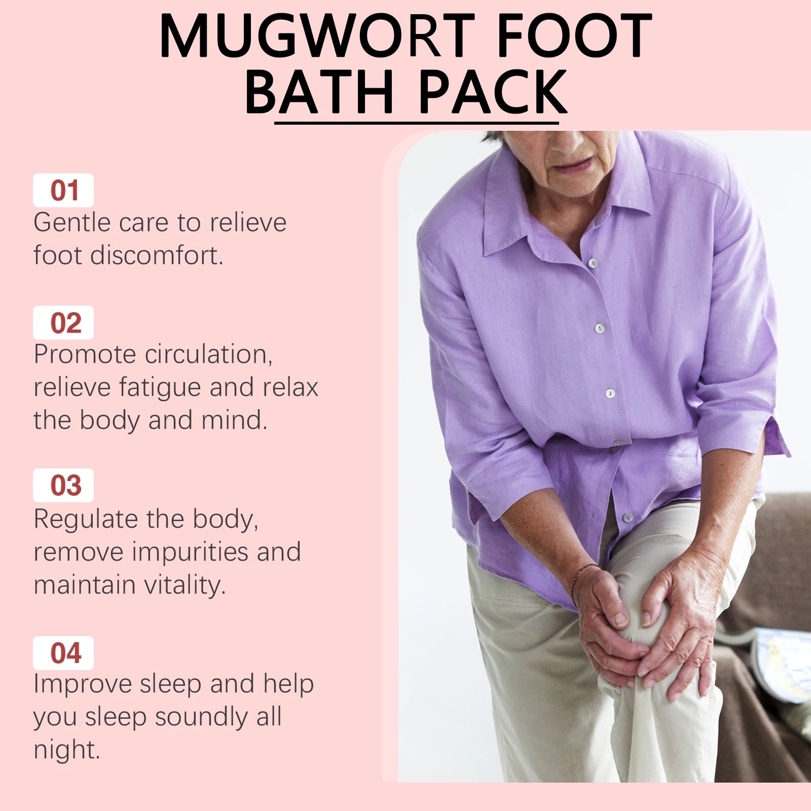 Herbal Mugwort Foot Bath Soak for Relaxation and Sleep Support - 9