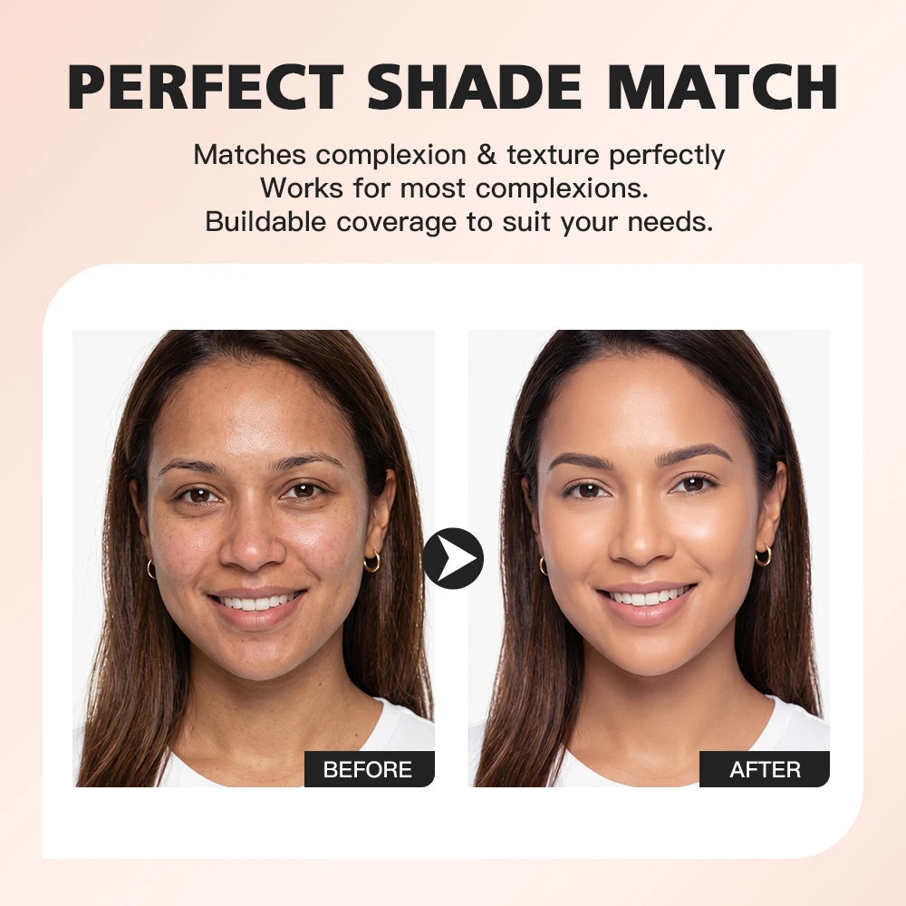 Color-Changing Liquid Foundation for Flawless Even Skin Tone Coverage - 10