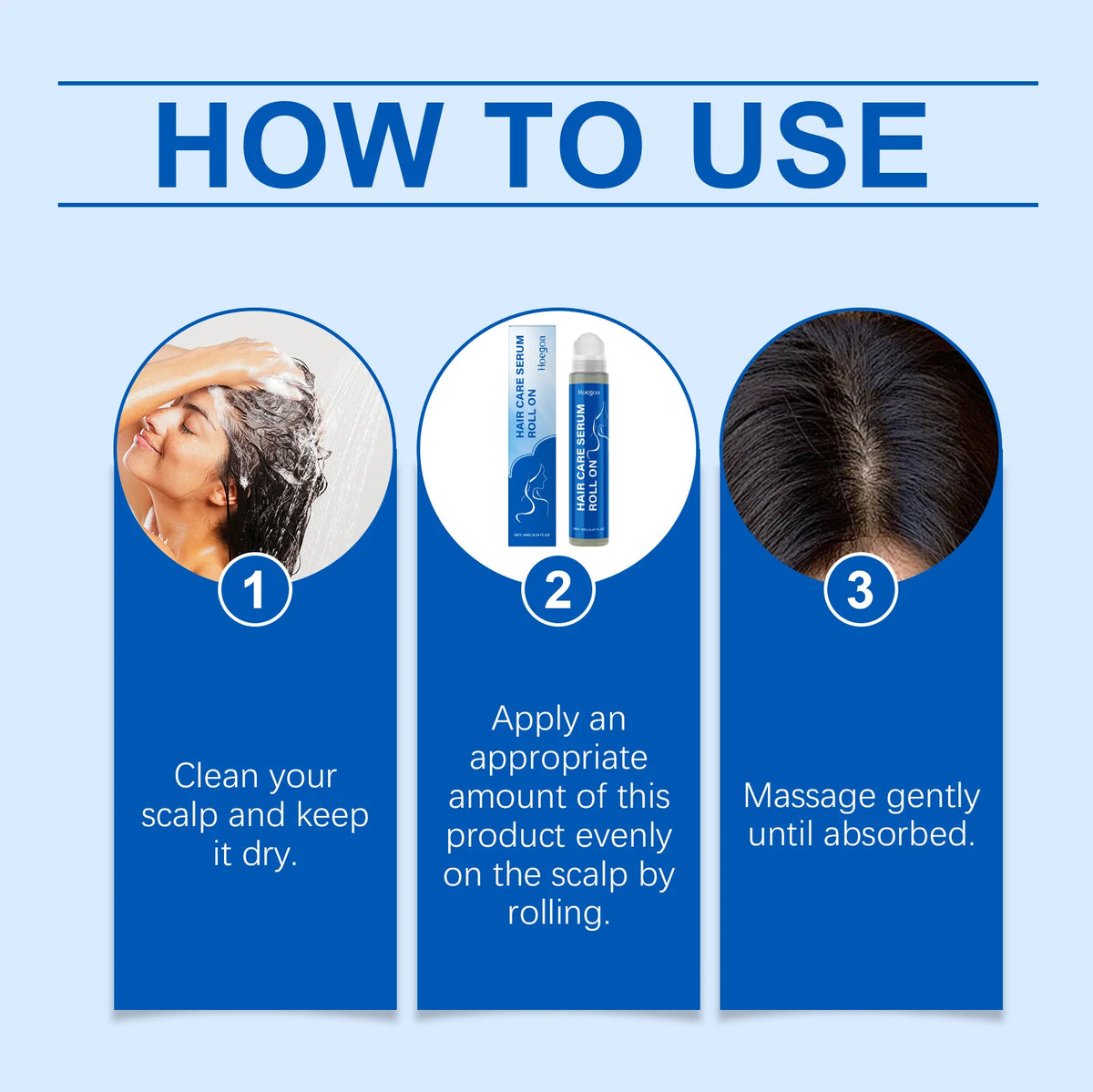 Rosemary Scalp Nourishing Serum Roller for Thicker and Fuller Hair