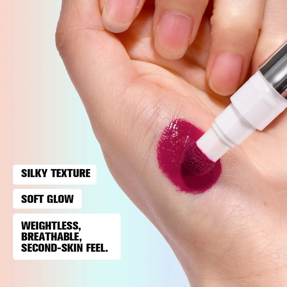 Liquid Blush Stick with Sponge Tip for Natural Matte Cheek Makeup - 5