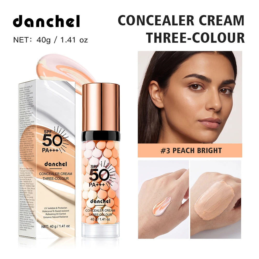 Three-Color Correcting Face Primer and Moisturizing Makeup Base with SPF 50 - 22