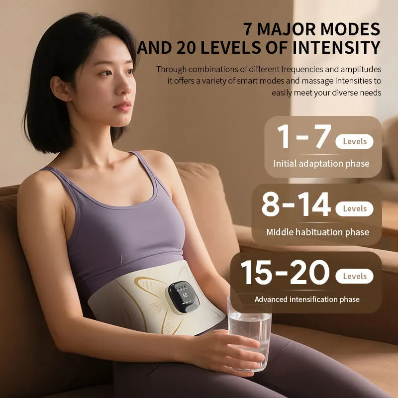Abdominal Toning and Waist Pulse Massage Belt for Muscle Recovery - 3