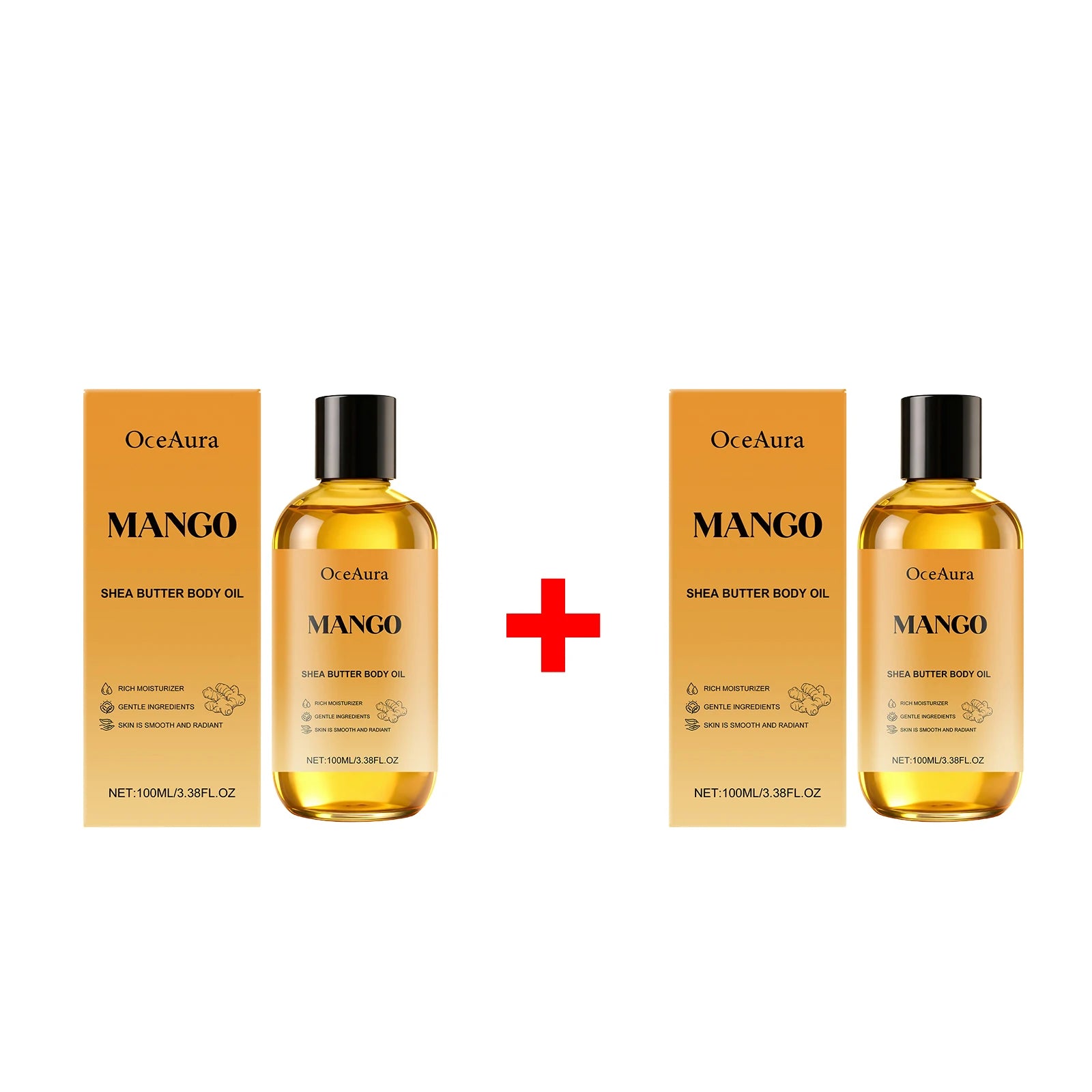 Mango Shea Butter Body Oil for Deep Skin Hydration and Smoothing Rough Skin - 14