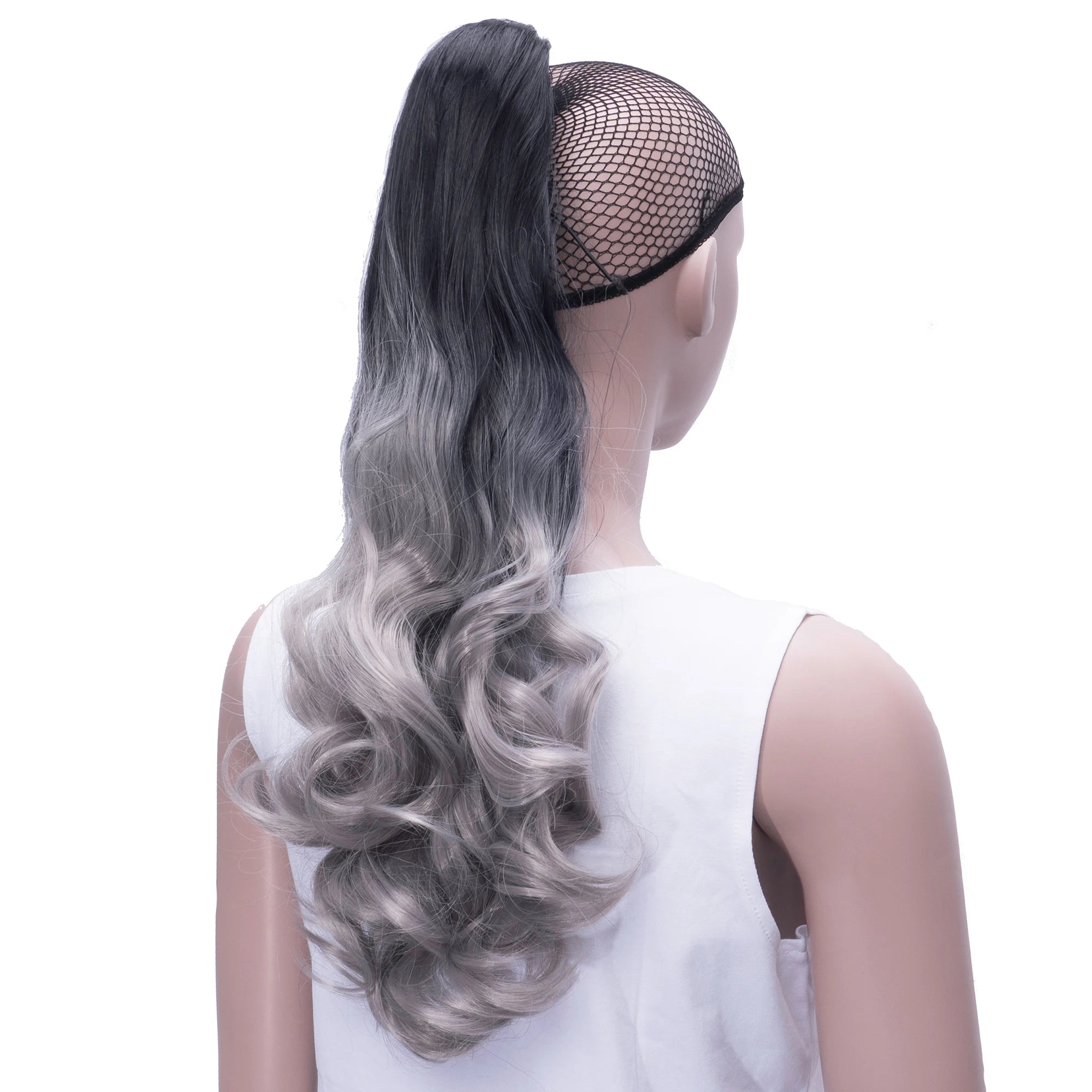 Curly Ombre Claw Clip Ponytail Hair Extension - 19