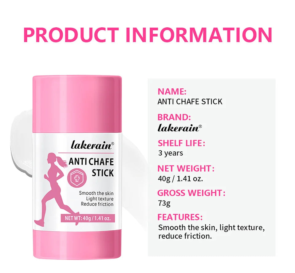 Anti-Chafing Friction Relief Balm Stick for Skin Protection - 17