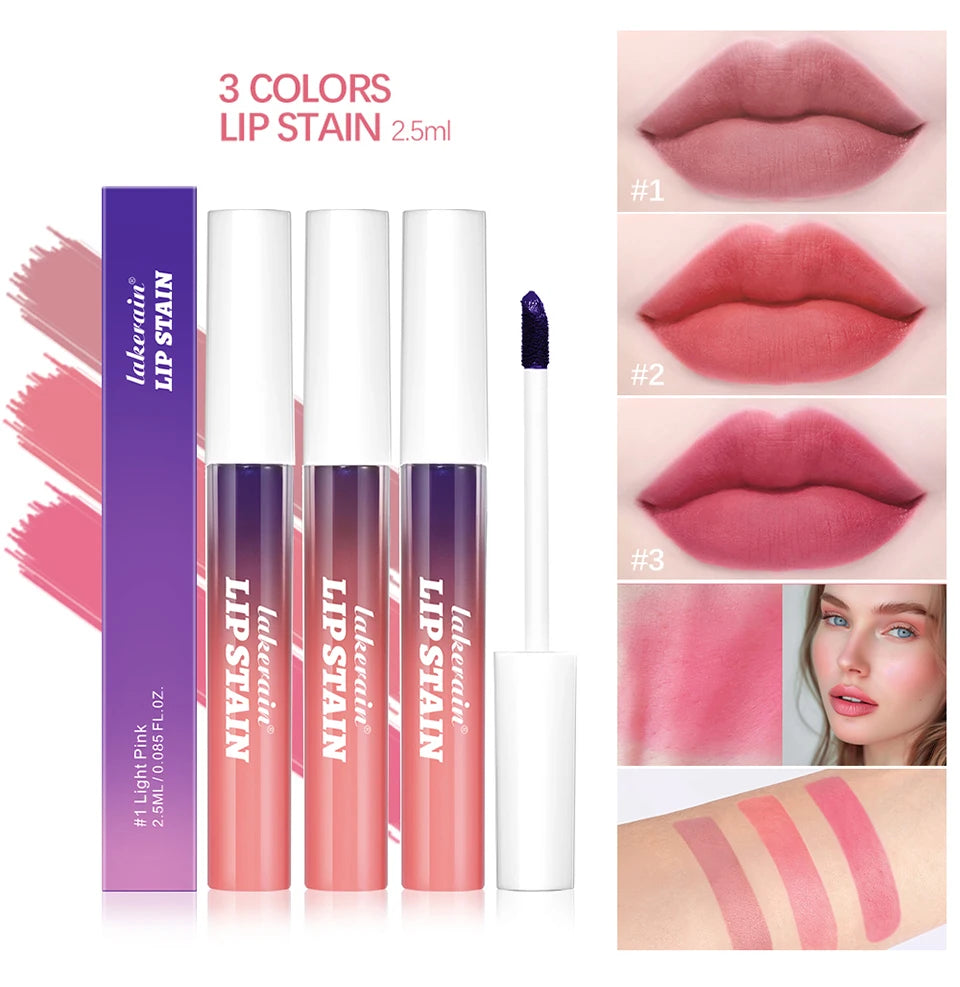 Long-Lasting Waterproof Peel-Off Lip Stain for All-Day Matte Color - 10