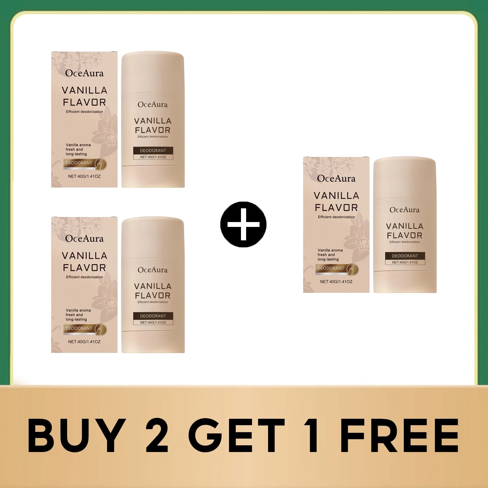 Long-Lasting Vanilla Scented Natural Deodorant Stick for Men and Women - 14