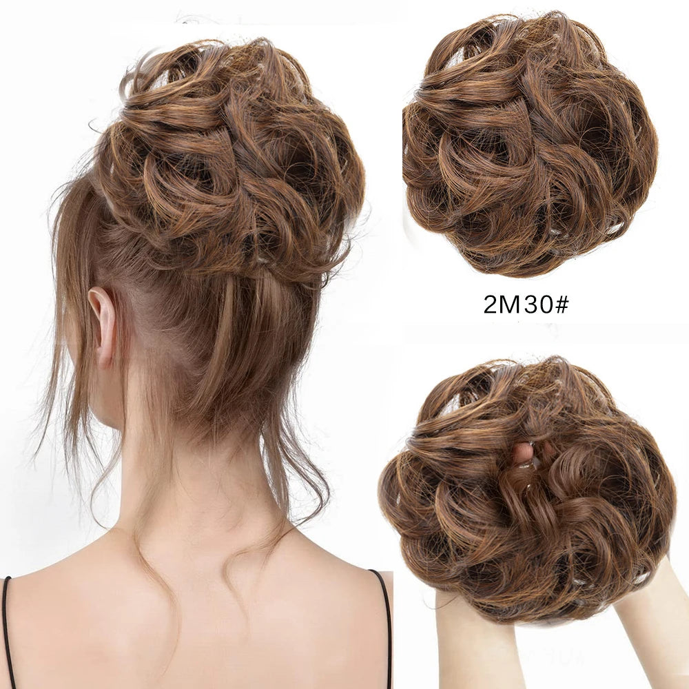 Wavy Curly Messy Hair Bun for Quick Elegant Hairstyles - 11