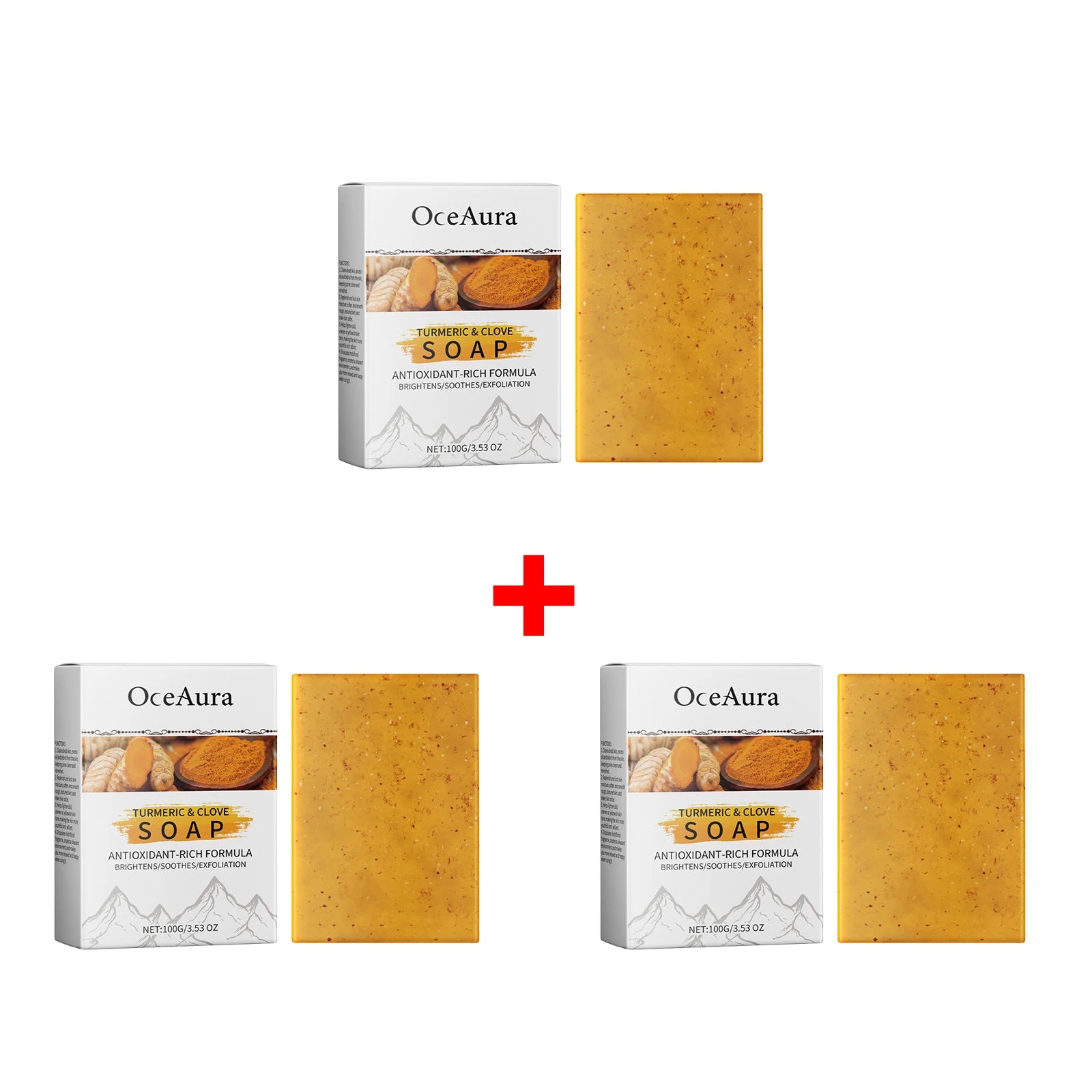 Turmeric and Clove Brightening Soap Bar for Face and Body Exfoliation - 13