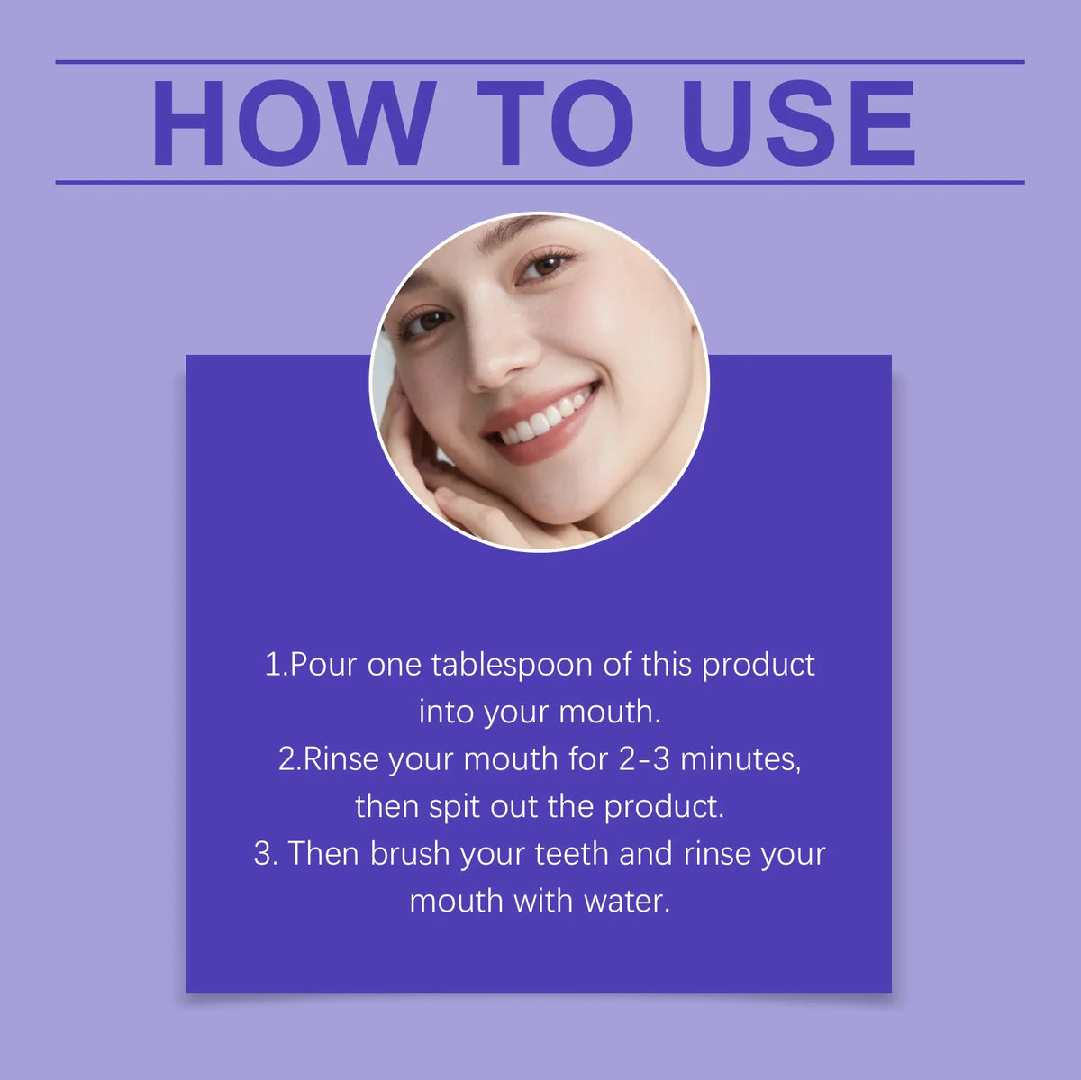 Portable Single-Use Purple Mouthwash Sachets for Fresh Breath On-the-Go