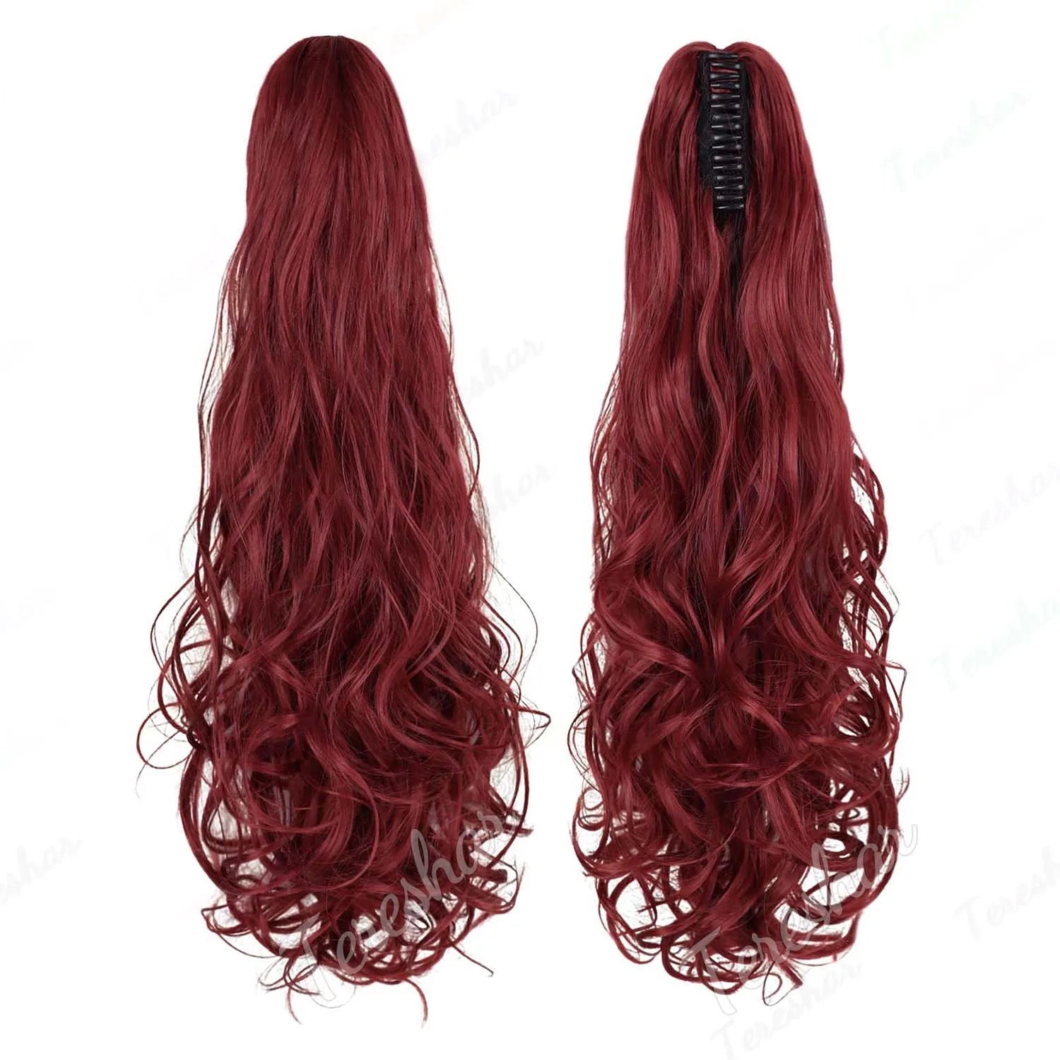 Wavy Claw Clip Ponytail Extension for Instant Volume and Length - 12