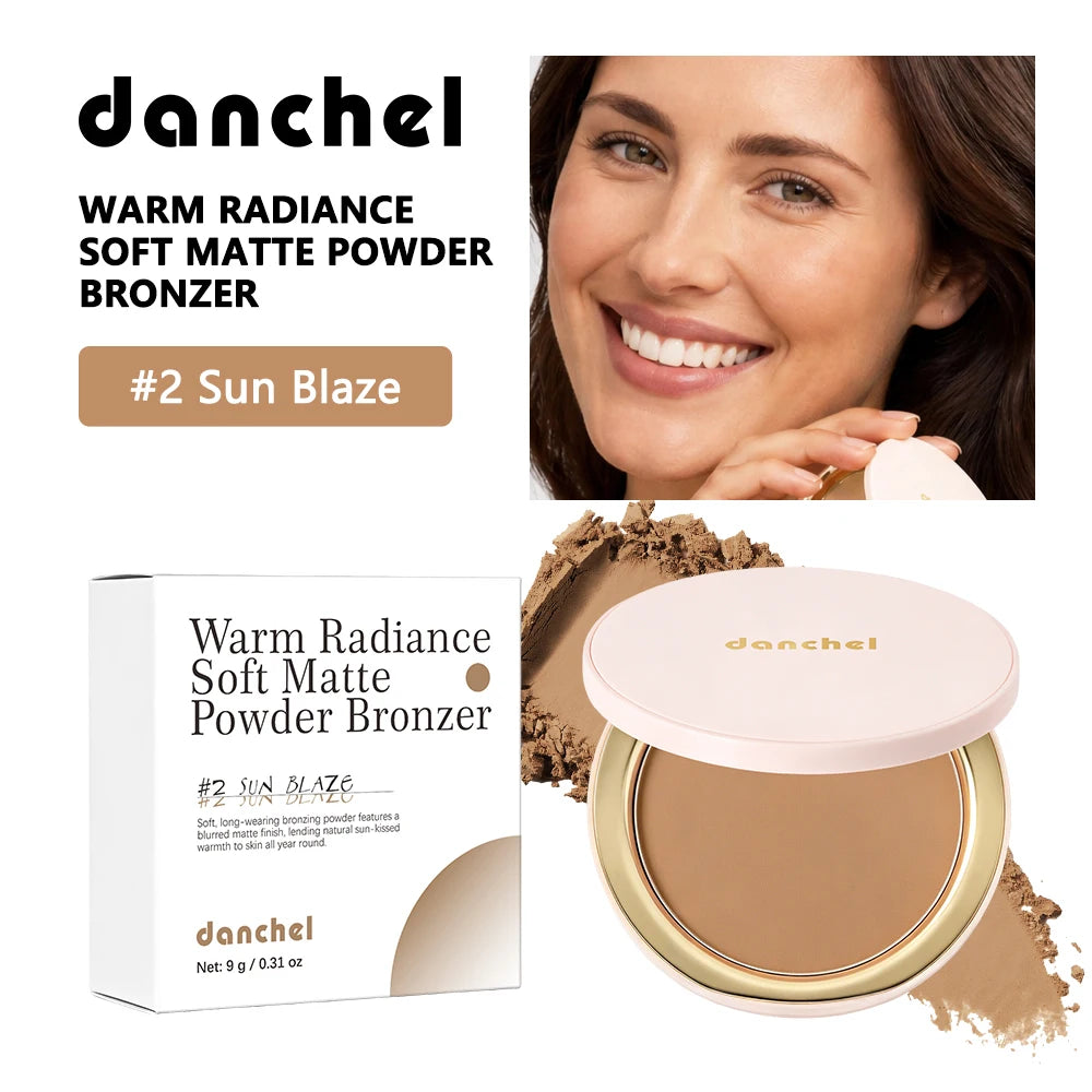 Soft Matte Bronzer Powder for Natural Face Contouring and Sculpting