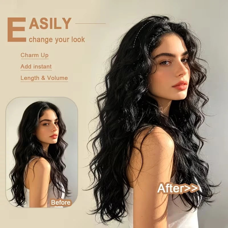 24-Inch Kinky Curly Clip-In Hair Extensions - 6