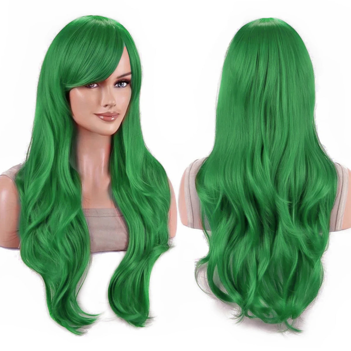 Long Wavy Teal Green Cosplay Wig for Anime Costumes