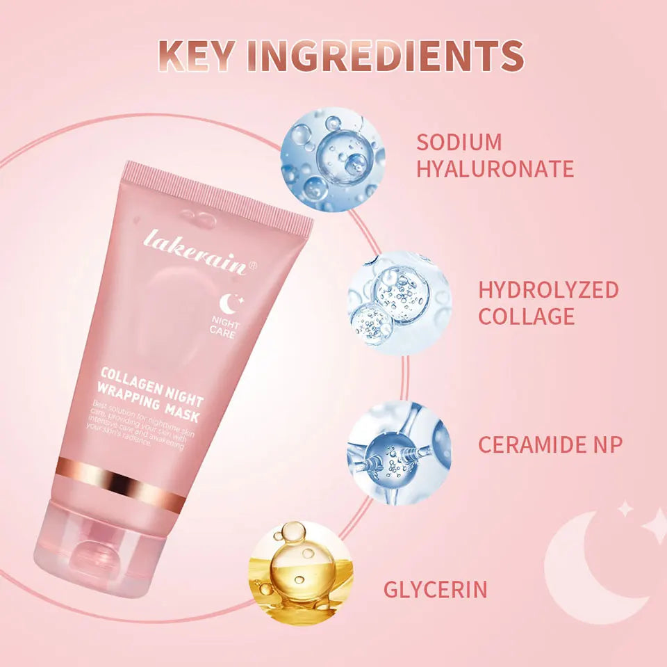 Collagen and Turmeric Overnight Peel-Off Face Mask for Deep Hydration