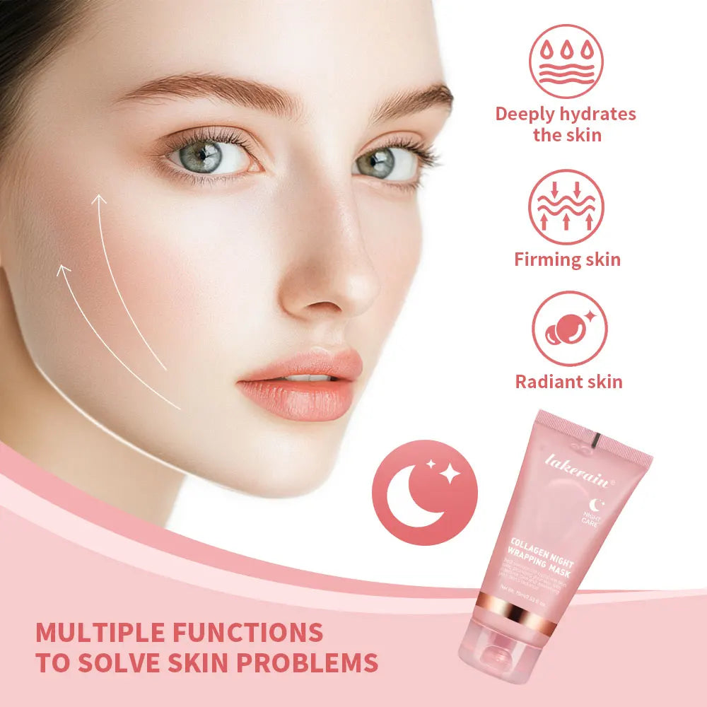 Collagen Overnight Wrapping Peel-Off Mask for Hydrating and Firming Skin - 3
