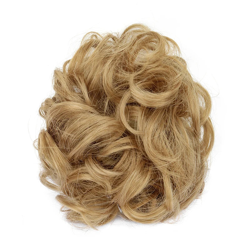 Messy Curly Hair Bun Claw Clip Extension for Instant Voluminous Updo - 12