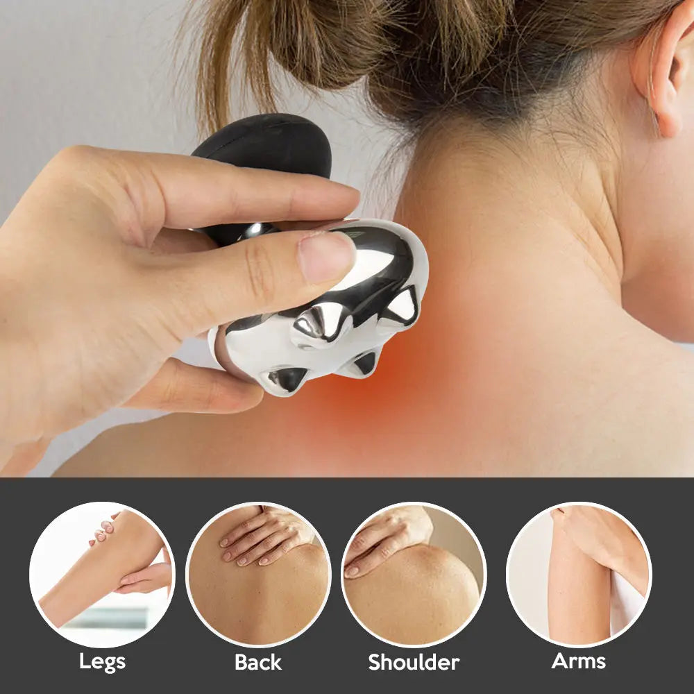 Stainless Steel Mushroom Gua Sha Massage Tool for Face and Body