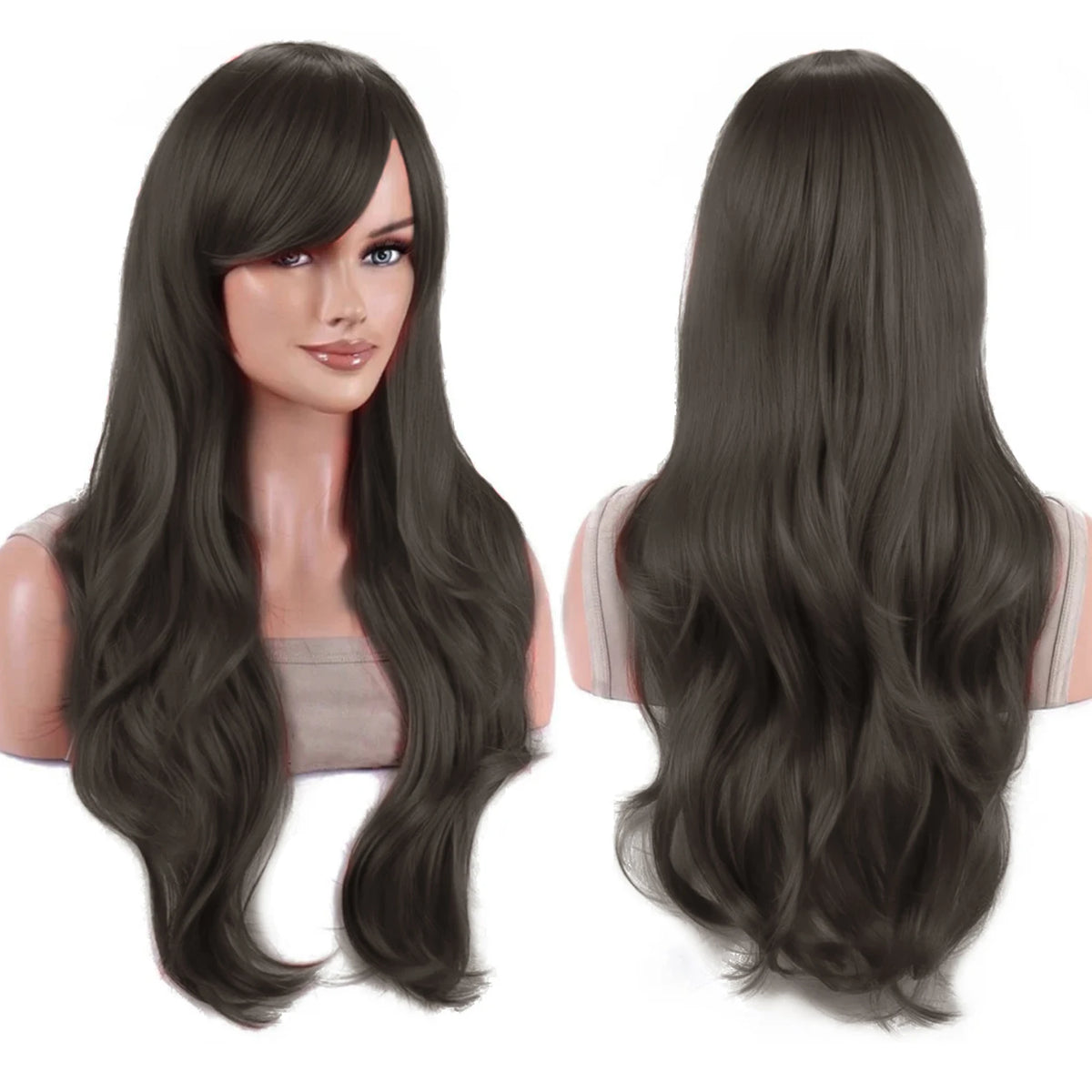 Long Wavy Bright Yellow Cosplay Wig for Anime and Halloween Costumes