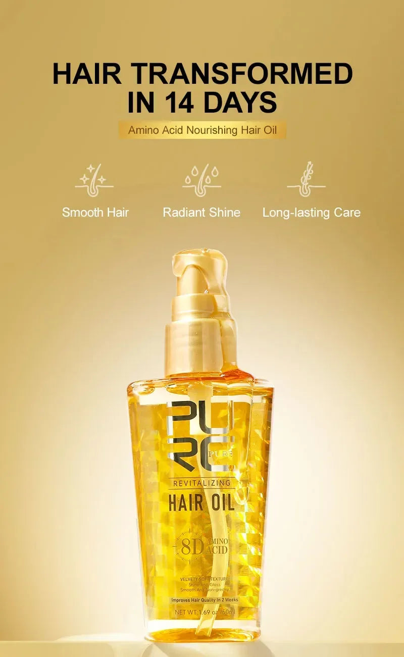 Amino Acid Revitalizing Hair Oil for Smooth and Frizz-Free Shine - 7