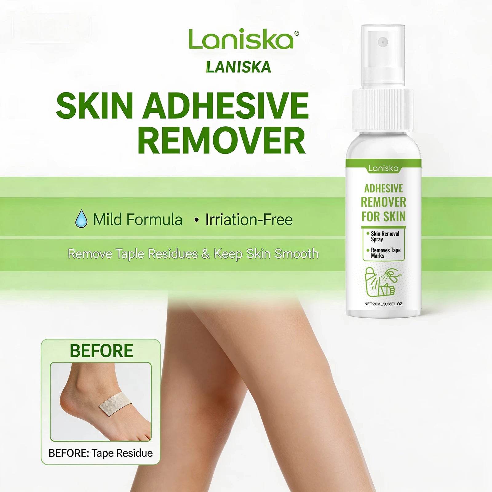 Gentle Adhesive Remover Spray for Skin and Tape Residue - 3
