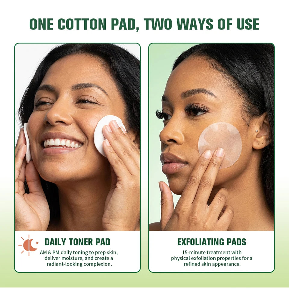 Brightening and Moisturizing Toning Face Pads for Radiant Skin - 10