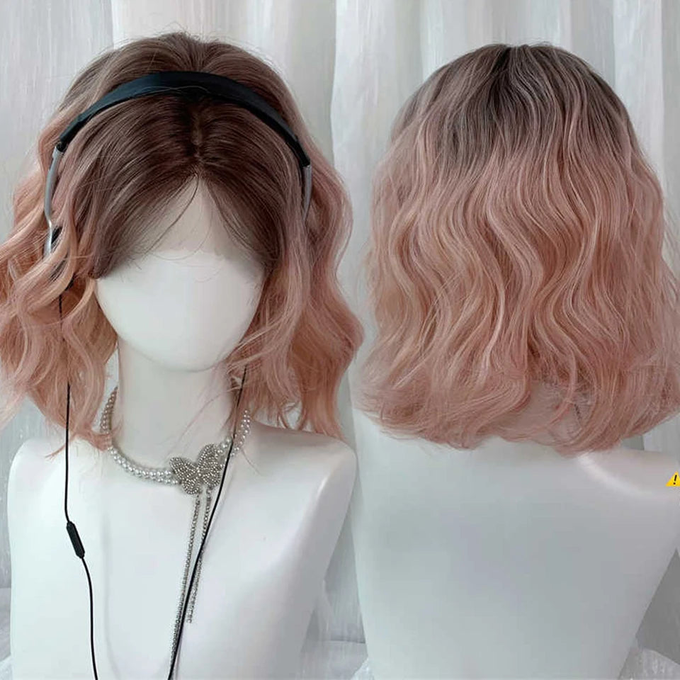 Short Natural Wave Cosplay Wig for Daily Wear