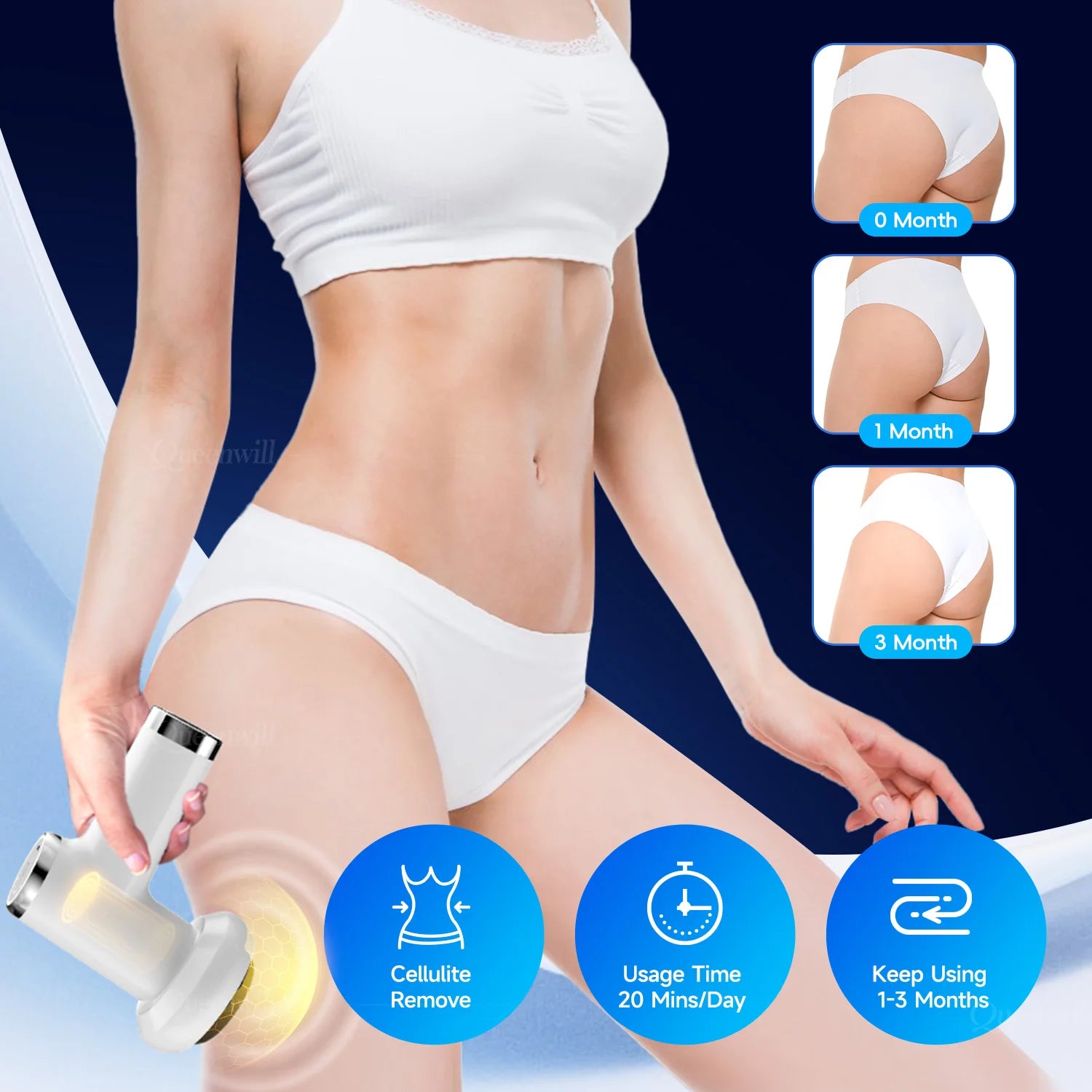Portable Body Shaping and Deep Tissue Massage Gun for Fitness Recovery - 3