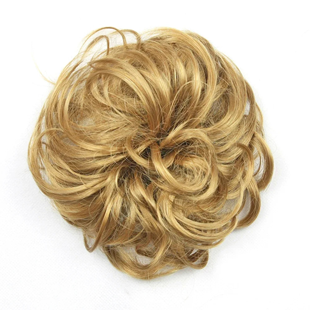 Messy Curly Hair Bun Extension for Instant Volume and Elegant Styles