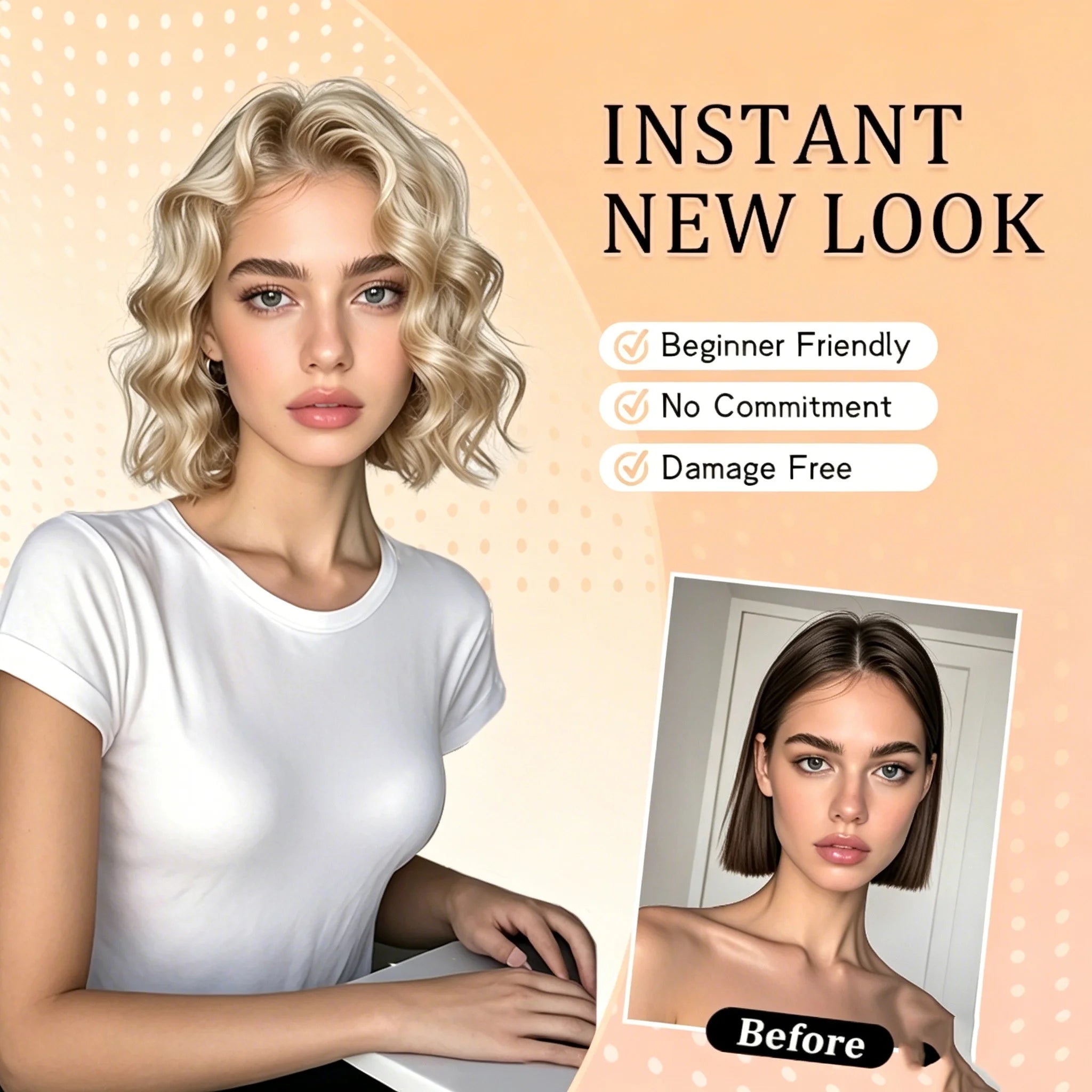 Curly Clip-In Hair Extensions for Instant Volume - 12