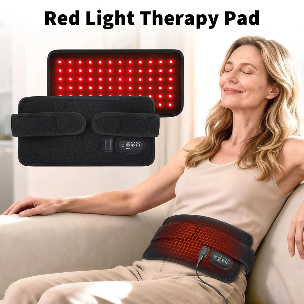 Red and Infrared Light Therapy Belt for Pain Relief and Recovery